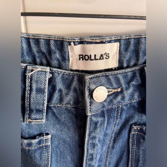 COPY - ROLLA’S High Rise Wide Leg Sailor Jeans size 30 Aussie 12 - Picture 4 of 8